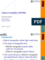 Optical Wave Guides Lecture