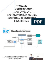 Tema 4b) Consideraciones Regulatorias para Auditorias Financieras en Ent Fin