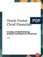 Creating and Administering Analytics and Reports For Financials