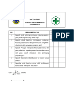 DAFTAR TILIK Distribusi Makanan Pada Pasien