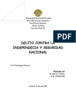 Delito Contra La Indepencia y La Seguridad de La Nacion