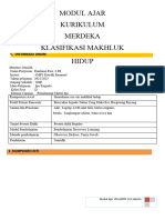 Modul Ajar Kurikulum Merdeka Klasifikasi Makhluk Hidup: 1. Informasi Umum