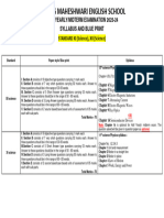 Syllabus and Paper Blue Print For 12 and 11 Science