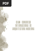 Ciam Congreso Internacional de Arquitectura Moderna