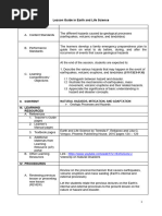 Lesson Guide in Earth and Life - Geologic Hazards