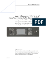 Cjoy Operator Terminal Hardware Module Description