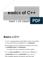 Basics of C++