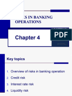 CHAP - 4 - Risks in Banking Operations