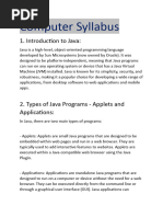 Computer Syllabus