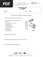 Ficha de Avaliação - Físico-Química