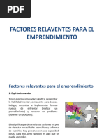 Factores Relevantes para El Emprendimiento