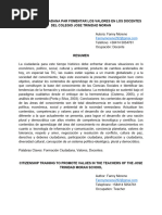 Articulo de Formacion Ciudadana y Valores de Fanny Moreno