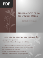 Fundamento de La Educación Media