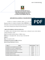 Aditamento 06 Relação de Salas para Exame Intelectual