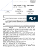 Phytochemical Analysis and in Vitro Antioxidant Activity of Jojoba Oil