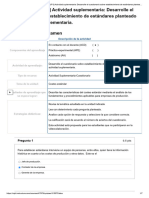 Examen - (ACDB2-20%) (SUP1) Actividad Suplementaria - Desarrolle El Cuestionario Sobre Establecimiento de Estándares Planteado Como Actividad Suplementaria