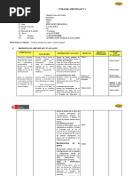 Unidad de Aprendizaje N 4 de Cuarto