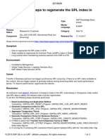 KBA - Steps To Regenerate The SPL Index