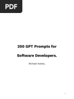 200 GPT Prompts For Software Developers