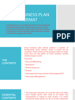 The Business Plan Format