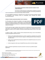 Pluton Resources PFS Irvine Island JORC Reserves and Cost Estimates - June 2011