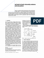 Circularly Polarised Back-To-Back Microstrip Antenna With An Omnidirectional Pattern