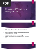 Evolution of Television in India (1959-75)