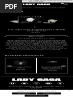 The Fame 10th Anniversary Limited Edition USB - Lady Gaga Official Shop