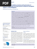 Journal Alpha Glucosidase Inhibitory Activity and Fractionation of