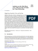 Numerical Simulation On The Slab Heat Transfer Behavior With Growth of Oxide Scale in A Pusher Type Reheating Furnace