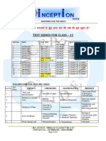 Class 11 TEST SERIES - JEE NEET (2023-2024)