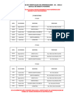 Cronograma de Verificação de Aprendizagem - 2022.2