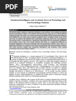 Emotional Intelligence and Academic Stress in Psychology and Non-Psychology Students