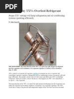 Reasons Why TXVs Overfeed Refrigerant