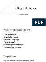 Lecture 9 Sampling Techniques Lecture