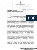 Sentencia Liquidación Juicio Armada