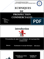 TECHNIQUES DE PROSPECTION COMMERCIALES (1) PPT Sami Introduction