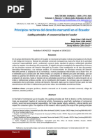 Principios Rectores Del Derecho Mercantil en El Ecuador: Guiding Principles of Commercial Law in Ecuador