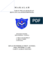 Makalah Pesebaran Wilayah Rawan Bencana Alam Di Indonesia Okta