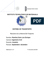 Historia Del Sistema de Trasnporte