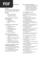 Operating System EXAM NOTES