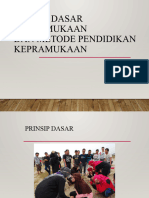 Pertemuan 4 - Prinsip-Prinsip Dasar Dan Metode Pendidikan Kepramukaan - Selasa, 27-09-2022