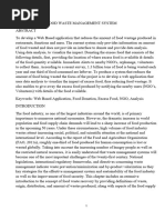 Food Waste Management System 1