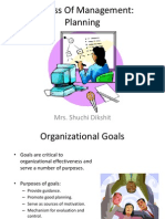 Process of Management: Planning: Mrs. Shuchi Dikshit