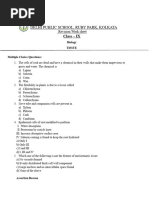 Revision Work Sheet Class 9 Tissue Docx