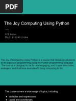 Joy of Computing