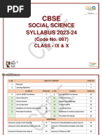 10 Syllabus 2024 Social Science