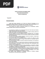 Carta Compromiso Paciente Psicología