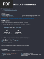 HTML Css Notes