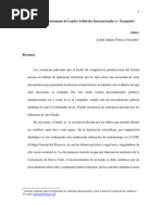 Modificaciones Reconocimiento de Laudos Arbitrales Internacionales Vs Exequátur